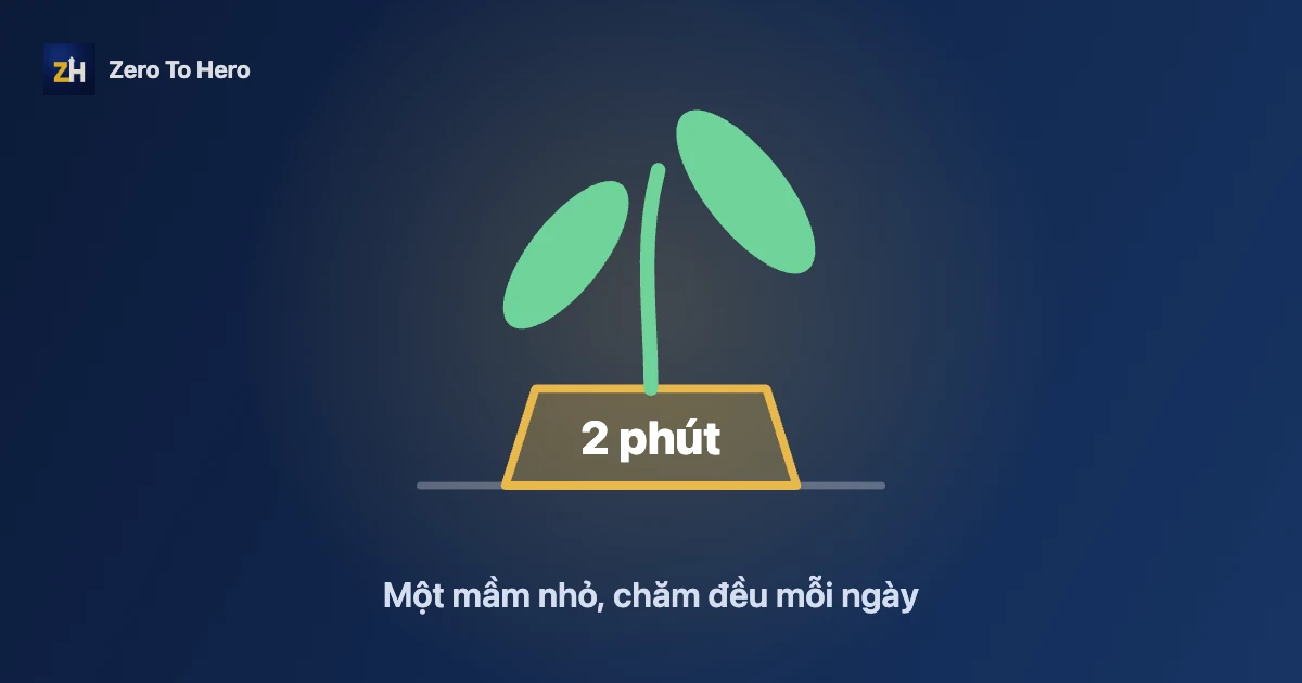 Thói quen nhỏ: mầm cây non được chăm sóc đều mỗi ngày